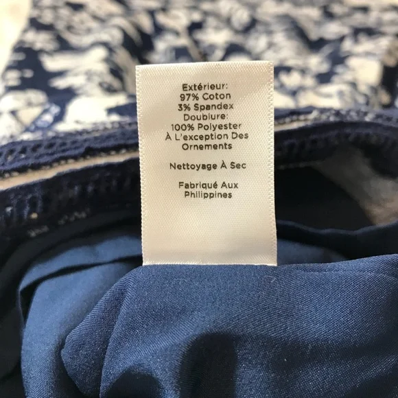 Talbots Blue and White Print Shift/Sheath Dress - Picture 15 of 15